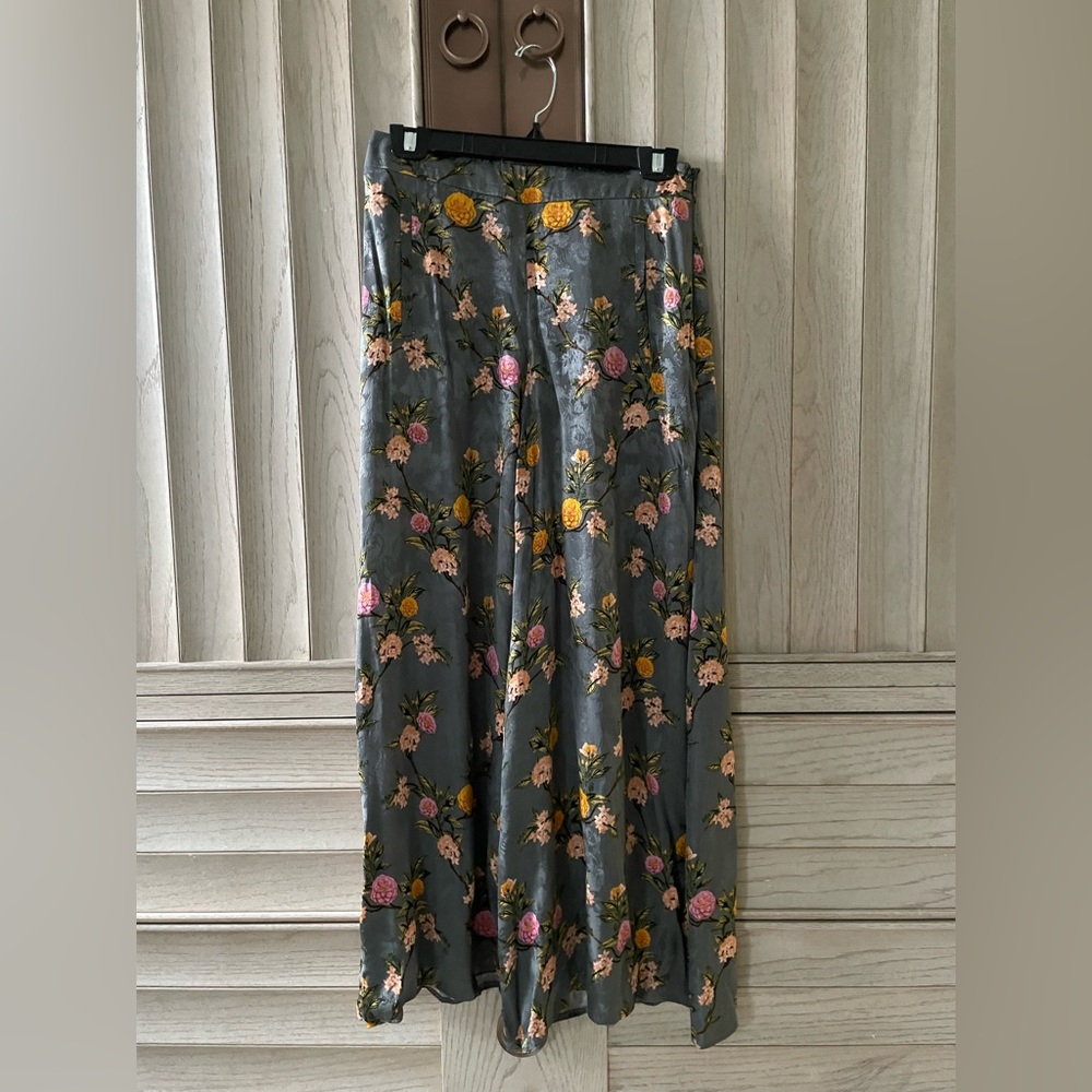 NWT Palazzo Wide Leg Silky Floral Pants by Topshop